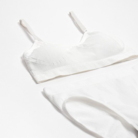 Female set (top, panties) color white, size 42-44-7