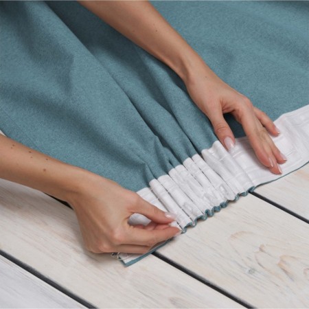Set of curtains with lime captures, size 145x290 cm, 2 pcs-1