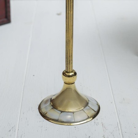 Climber "Statue" for 1 candle, brass 6.5x6.5x18 cm-3