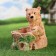 Figure pot "Bear" Brown, 25x25x15cm