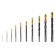 Set of metal drill Denzel 72316, 1-10 mm, HSS-Tin, Golden Tip, 10 pcs.