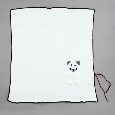 Soft toy-gun "dog", 20 cm, white color-2