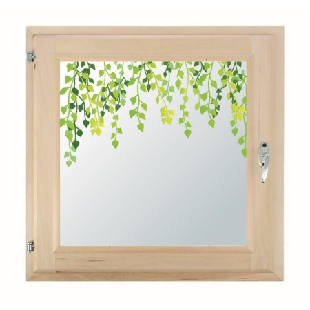 Window 90x90 cm, "leaflets", single -chamber double -glazed window, seal