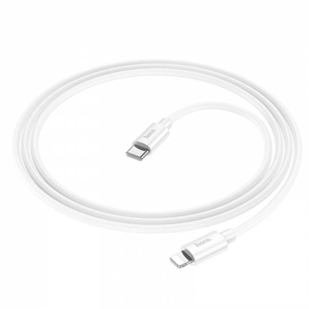 Hoco X87, Type -C cable - Lightning, 3 A, 1 m, silicone braid, white-3