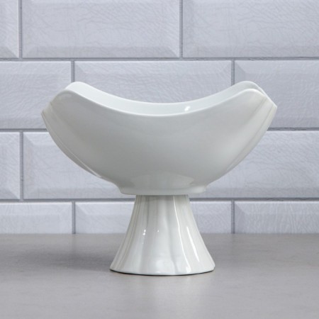 Salad bowl, with a stand, 1.2 l, porcelain, Iran-1