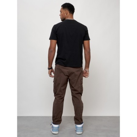 Cargo jeans men, size 46-48, brown color-3