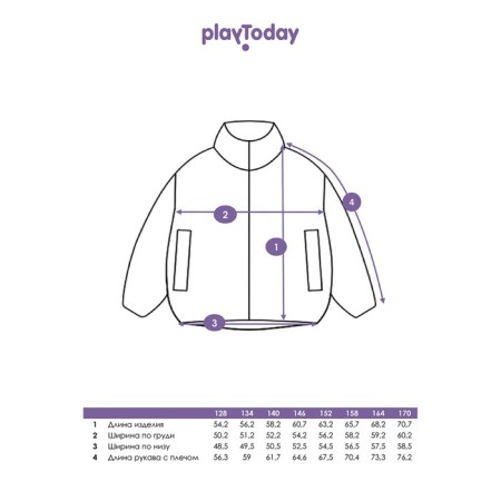 Demisason jacket for the girl PlayTode, height 134 cm-13