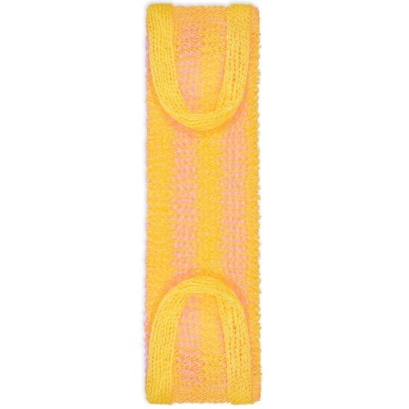 Massage washcloth is long, with a vertical strip
