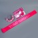 Carnival set "Beautiful graduate", 2 items: pink tape + pin, rim with flowers