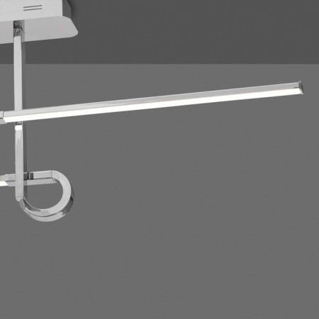 Ceiling chandelier Mantra Cinto, Led, 1600lm, 3000k, 960x85x360 mm, chromium color-3