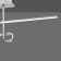Ceiling chandelier Mantra Cinto, Led, 1600lm, 3000k, 960x85x360 mm, chromium color