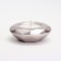 Candle "Complete" in a candlestick with faces of gypsum large, 10.5x3cm, champagne