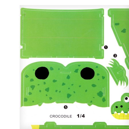 Set for creativity Sector 3d figures "Crocodile"-2