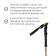 Scandinavian walking stick, telescopic, 3 sections, up to 135 cm, 1 pc., Orange color