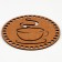 Donyshko for knitting Carved "Fragrant coffee", circle 15 cm, HDF 3 mm