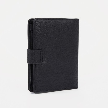 Male purse on Magnet, 3 in 1, department for auto documents and passports, black color-1