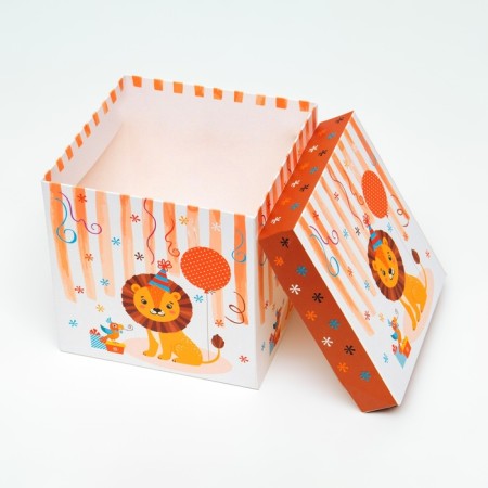 Self -assembly box "Children's" lion 15x15x15 cm-3