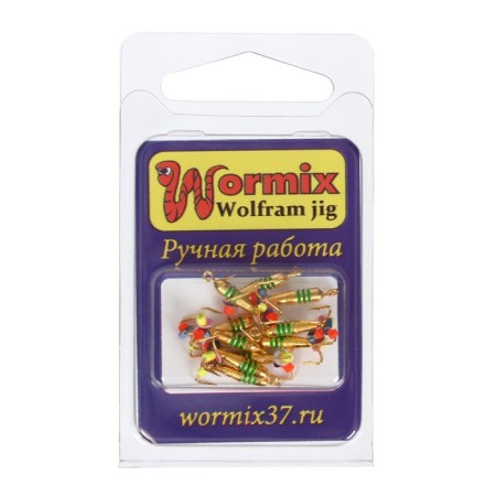 Mormyshka devil with risks (galvanic gold), weight 0.5 g, size 2.5-1
