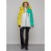 Ski jacket female, size 44, yellow color