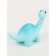 Miniature puppet "dinosaurus", set 2 pcs., Size 1 pc. - 3.5 × 5 × 2 cm, blue color