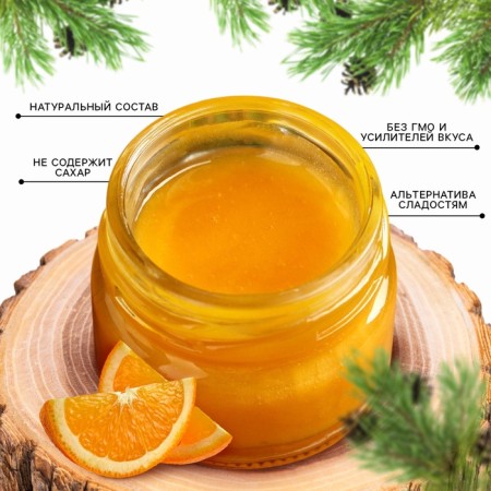Cream honey "Bright year", taste: orange, 30 g.-1