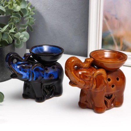 Aroma lamp "Elephant" 10 x 13.5 x 7 cm, mix