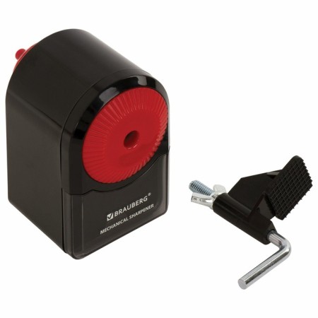 Mechanical griller Brauberg Ultra, fastening to the table, black body with red-5