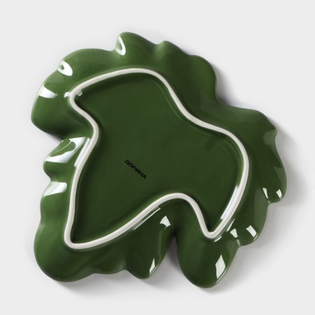 Serving share "Leaf", 20.2 × 2.2 cm, green color-4