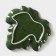 Serving share "Leaf", 20.2 × 2.2 cm, green color