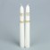 Set of wedding candles "engagement rings", white, parental