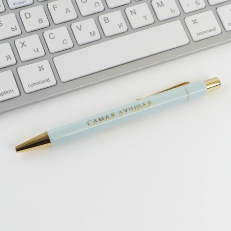 Blood blue paste 0.7 mm “The best” plastic with embossing on the case-1