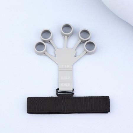 Massage for the development of hands and fingers, with a cuff, 8 × 14 × 2.8 cm, color gray color-3