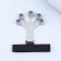 Massage for the development of hands and fingers, with a cuff, 8 × 14 × 2.8 cm, color gray color
