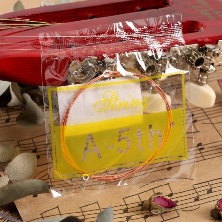 String for the acoustic guitar of Music Life, No. 5, thickness 042, steel-2