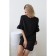 Female dress straight with shutters on the sleeves, size 44