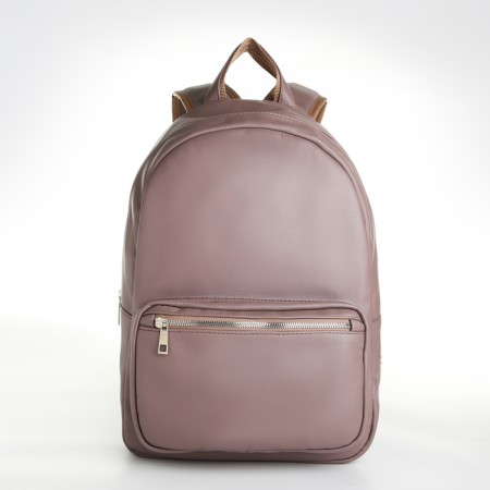 Women's backpack of artificial leather on the zipper Textura, color gray color-2