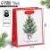 Laminated vertical "Christmas tree", s 12 x 15 x 5.5 cm, New Year