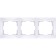 Frame for 3 posts WL03-FRAME-03, white color