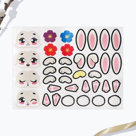 A set for decorating Easter eggs "Bunnies" on Easter, 14.5 x 15 x 2 cm.-2