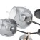 Molecule chandelier 6he27 40W black and gold 75x75x36 cm