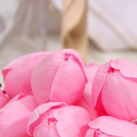 Tulips soap pink, set 50 pcs-3