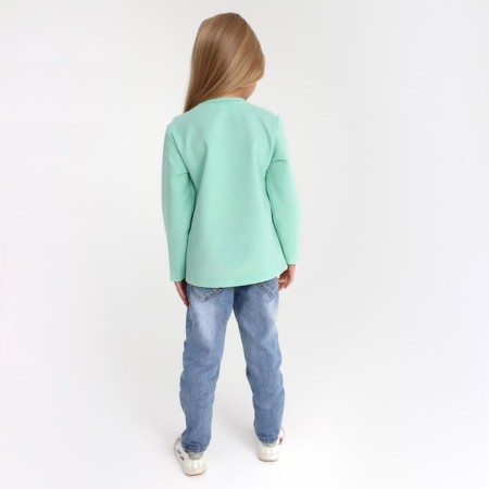 Sweatshirt for girl KAFTAN "Basic Line" Size 34 (122-128), mint color-3