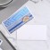 Money envelope "Happy Birthday!" Blue pattern, 19x9 cm