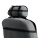 The cape on the seat "Alcantara" 140 x 52 cm, black with a blue line