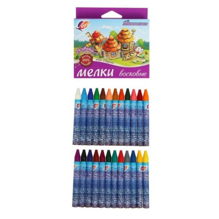 Locks wax 24 colors "Fantasy", Round, mix-11