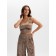 TOP female KAFTAN VELVET 40-42, coffee