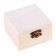 Casket wood for painting square 8x4.5x8 cm