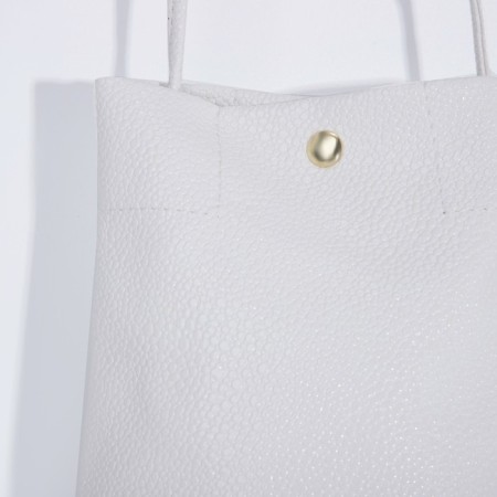 Cross-Body bag on the valve, white color-2