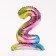 Foil ball 16 "number 2", on a stand, gradient