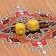Flying backgamers, wooden board 50 x 50 cm, with a field for playing checkers